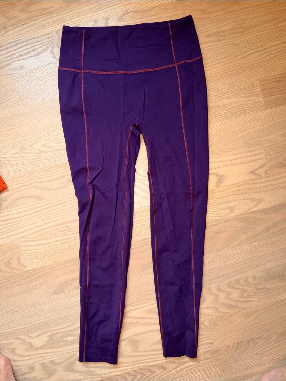 lululemon athletica Purple Leggings with Stitching